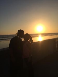 Bumpdate {18 weeks} sunset